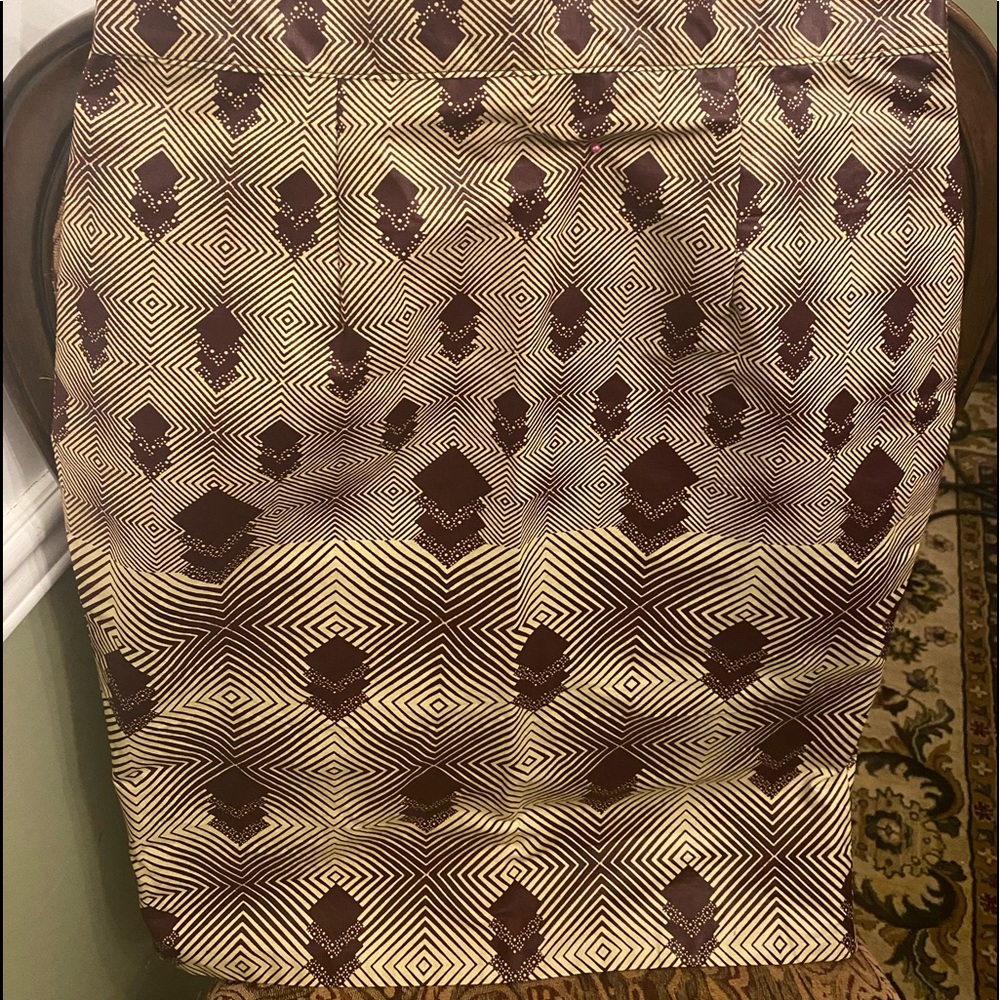 African print pencil skirt